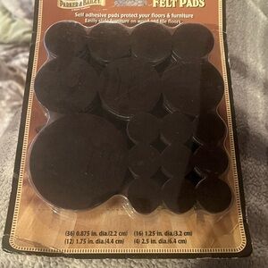 68 Heavy Duty Brown Felt Pads Set